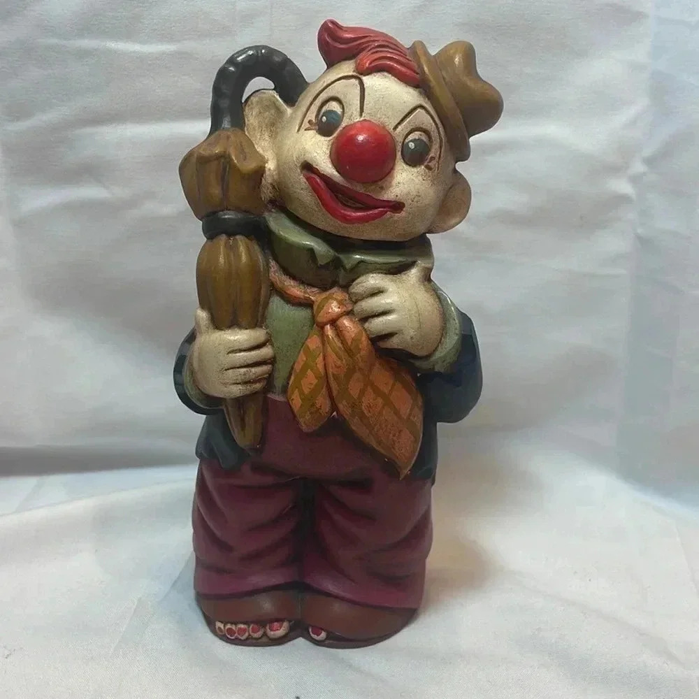 Vintage MCM Hand Painted Clown Figurine - Picture 1 of 4